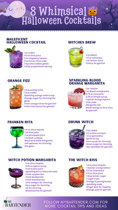 Halloween Cocktails Halloween Alcoholic Drinks Vodka, Spooky Drink Recipes, Halloween Drinks And Snacks, Supernatural Drinks, Halloween Theme Cocktails, Cool Drink Ideas, Halloween Theme Drinks, Halloween Alcohol Drinks, Spooky Drinks Alcohol