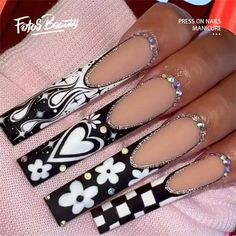 Click here to view more Fofosbeauty Press On Nails at lower price! Fofosbeauty--Press on nails 24 Pieces set 12 different sizes. Artificial nails design your own nails for weddings, parties, weekend dating, or special occasions. Acrylic nails art accessories design 24 pcs set full nail design fake nail tips with free nail glue sticker sheet and mini nail file. These tools can help you wear fake nails better, and the operation is easy and convenient for everyone. Clip-on nails have different sizes, you can choose the most suitable false nail regardless of the size of your nail. It is easy to trim and file it to any length and shape you like. In only 1 minutes, you can get the same glitter effect instead of paying half an hour for the expensive nail salon manicure. Features: Artificial Fake Nails With Snake, Stunning Nails, Nail Type, Finger Nails, Coffin Press On Nails, Fake Nail, Nail Length, Nail Inspiration, False Nail