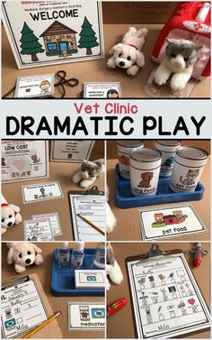 the vet clinic dramatic play is an engaging activity for students to practice their writing skills