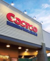 the exterior of a costco store