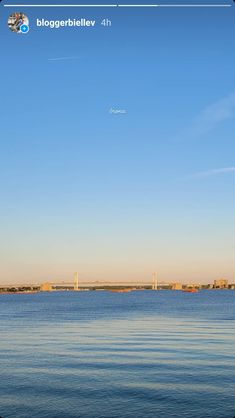 the water is calm and blue in this photo