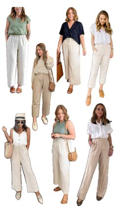 Beige Linen Pants Outfit, Beige Pants Outfit, Beige Linen Pants, Linen Pants Outfit, London Outfit, Beige Pants, Capsule Outfits, Mom Outfits, Casual Style Outfits