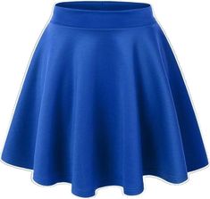 Plus Size Outfits For Summer, Short Flared Skirt, Skater Skirt Dress, Blue Skater Skirt, Flared Skater Skirt, Mini Skater Skirt, Flared Mini Skirt, Stretchy Skirt, Blue Mini Skirt