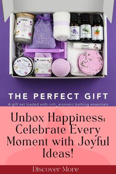 the perfect gift box for everyone to celebrate every moment with joyful ideas