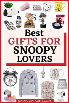 the best gifts for snoopy lovers from nadda on pinterest