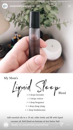 Oil Roller Bottle Recipes, Liquid Sleep, Lilin Aroma, Essential Oil Roller Bottle Recipes, Essential Oil Perfumes Recipes, Roller Bottle Recipes, Essential Oil Combinations