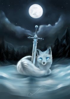 Zorro lu a y espada Mystical Animals, Wolf Spirit Animal, Wolf Wallpaper, Wolf Drawing, Wolf Pictures, Cutest Animals, Anime Wolf, Anime Animals, Mythical Creatures Art