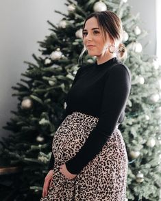 Pictorial Poses, Maturity Outfits, Belly Outfits, Leopard Skirt Outfit, Maternity Overalls