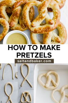 how to make pretzels in the shape of letters and numbers with text overlay that reads, how to make pretzels