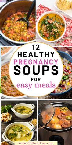 healthy soups for easy meals that are ready to be made in the slow cooker