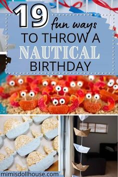 the top ten fun ways to throw a nautical birthday