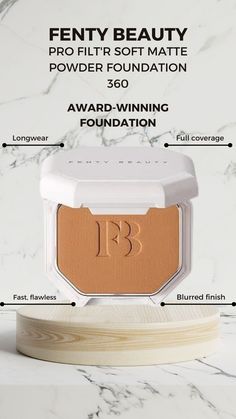 Fenty Beauty Powder Foundation, Rihanna Superbowl, Fenty Beauty Foundation, Shiny Skin, Full Coverage Foundation, Matte Powder, Matte Foundation