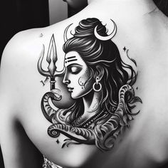 "Divinity Inked: Lord Shiva Shoulder Tattoos for the Devout 🕊️🔥" Devotional Tattoo, Shoulder Tattoo Designs, Eagle Chest Tattoo, Shiva God, Mahadev Tattoo, Om Tattoo Design, God Tattoo, Chrysanthemum Tattoo, Buddha Tattoos