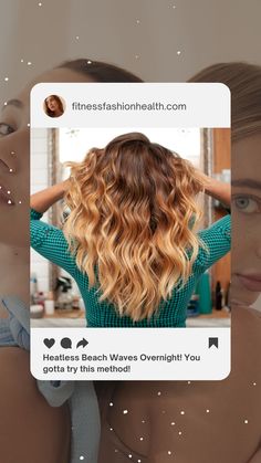 This is the easiest way on how to do heatless beach waves overnight! Waves Overnight