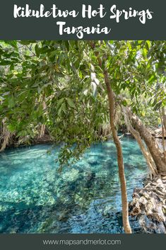 the blue river in croatia with text overlaying it