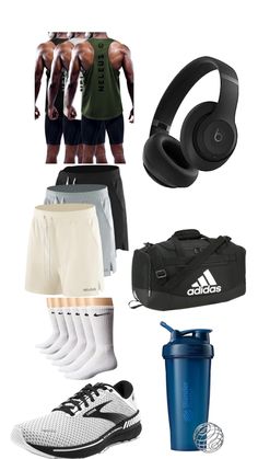 The best men’s gym combo! #gym #outfit #essentials #work #gymlife #workout Mens Gym, Gym Essentials For Men, Bodybuilding Workouts Routines, Gym Kit, Gym Guys, Working Out Outfits, Gym Essentials