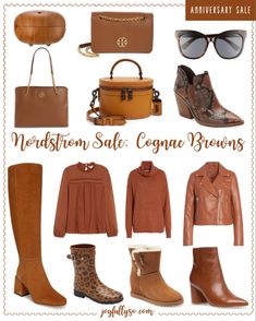 Early fall outfit ideas:  cognac browns are popular in the Nordstrom Anniversary Sale! Mix and match handbags, booties and clothes with other neutrals for an easy style.    http://liketk.it/2T4on #liketkit @liketoknow.it #rStheCon #LTKsalealert #LTKshoecrush Easy Style, Nordstrom Anniversary Sale, Anniversary Sale, Fall Outfit