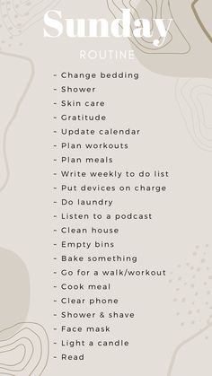 Daglig Motivation, Sunday Routine, Self Care Bullet Journal, Get My Life Together, Self Care Activities, Self Motivation, Self Care Routine, Self Improvement Tips