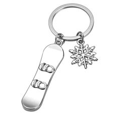 PRICES MAY VARY. Made of stainless steel, sturdy and delicate, which has long service life Smooth surface, super shiny, highly scratch-resistant Hypoallergenic & durable, no tarnish, no rust, no fade The keychain can hang the keys or other small items Great Christmas, Easter, birthday, Halloween gift Package Include  1*x Keychain Snowboard Jewelry, Snowboarding Gifts, Key Ring Holder, Snowflake Pendant, Metal Charms, Snow Sports, Christmas Birthday Gifts, Metal Charm, Sports Fan