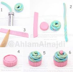 the instructions for making cupcakes with fondant icing and piping tips