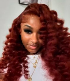 Burgundy Hairstyles For Black Women, Red Hair Styles For Black Women, Burgundy Wigs For Black Women, Red Hairstyles For Black Women, Hair Shots, Sew In Curls, Wig Installs, Pics Poses, Girly Hairstyles