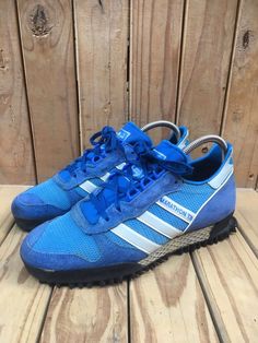 New! VTG 80’s Adidas marathon TR Training blue Shoes Made in Germany UK 6.5 USA 7 was just added to eBay. Check it out! #eBay #eBaySeller Adidas Blue Hamburg, Adidas Blue Running Shoes For Streetwear, Adidas Shoes 1988, Blue Adidas Training Running Shoes, Blue Adidas Lace-up Running Shoes, Shoe Show, Perfect Shoes, Blue Shoes, Athletic Shoes