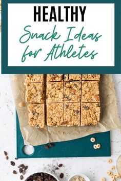 healthy snack ideas for athletes with oatmeal granola bars and chocolate chips