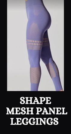 Elevate your gym-to-street style with the trendy and eye-catching design of mesh panel leggings. Edgy Look, Intense Workout