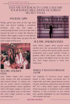 2000s Vs Angel Aesthetic, Victorias Secret Angels 2000s, Y2k Victoria Secret Aesthetic, Victoria Secret Angels Early 2000s, How To Smell Like A Victoria Secret Angel, Victoria's Secret 2000s, How To Look Like A Vs Model, 2000s Victoria Secret Models, Victoria’s Secret Angel Make-up