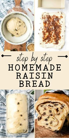 step by step homemade raisin bread recipe with instructions to make it in the slow cooker