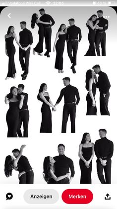 an image of some people in black and white outfits with their arms around each other