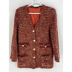 Vintage 70s Rosebanks Haute Couture Wool Tweed Silk Lined Jacket Jacket  Women's Sz M Soft luxurious wool tweed, the jacket is lined with soft silk Jacket is in great condition, rare item, bargain at this price Fall Tweed Long Sleeve Cardigan, Brown Tweed Outerwear For Spring, Spring Brown Tweed Outerwear, Vintage Tweed Outerwear For Spring, Vintage Tweed Blazer For Spring, Vintage Wool Tweed Jacket For Spring, Spring Vintage Wool Tweed Jacket, Vintage Tweed Blazer For Fall, Fall Vintage Tweed Blazer