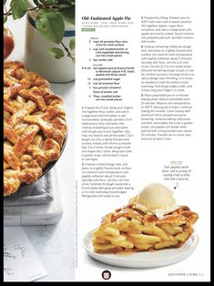 an article about apple pie with ice cream on top