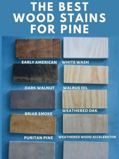 the best wood stains for pine