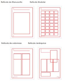 four different types of windows in red and white