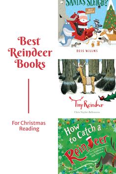 three children's christmas books with the title best reindeer books and how to catch a reindeer