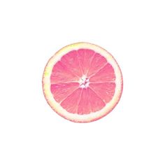 a grapefruit cut in half on a white background