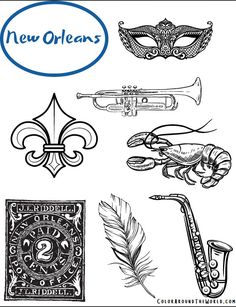 the new orleans logo and its symbols