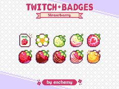 the game's screenshot shows different types of fruit and vegetables, including strawberries