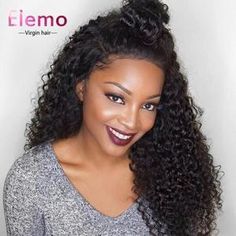 Elemo Straight/Body Wave/Water Wave Lace Front Wigs Virgin Human Hair – Elemo Hair Brazilian Hair Bundles, Curly Human Hair Wig, Curly Lace Front Wigs, Best Wigs, Lace Hair, Brazilian Human Hair, Long Curly, Full Lace Wig, Lace Frontal Wig