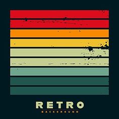 an old retro poster with the word retro on it