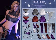 an image of a woman dressed up as bat boy in costume set for the video game batmangirl