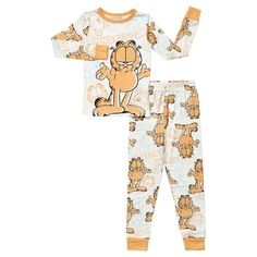 Crafted to be cozy, your boy will love snuggling up in this super cute 2-Piece Garfield Pajama Set. Featuring a long-sleeve top, matching pants and a buttery-soft feel, these PJs are sure to become the favorite part of his bedtime routine. Super comfy, they are also the perfect pick for lazy days spent just lounging at home. Size: 6.  Color: Orange.  Gender: male.  Age Group: kids. Alvin And The Chipmunks, Kids Clothes Boys, Bedtime Routine, Boys Pajamas, Lazy Days, Matching Pants, The Favorite, Boys Long Sleeve, Long Pants