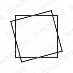 three square frames are shown in black and white