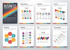 Modern infographic vector concept royalty free illustration Business Idea