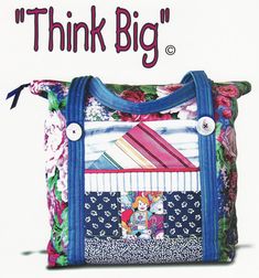 the cover of think big magazine with an image of a handbag