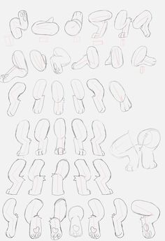 how to draw cartoon feet step by step