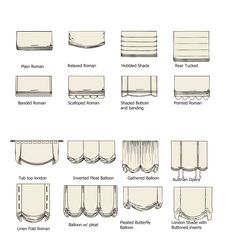 the different types of curtains and valances