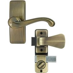 an image of a door handle and latch