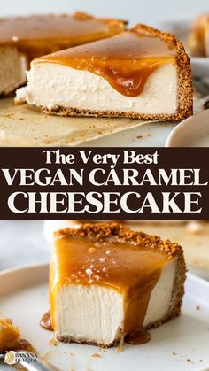 the very best vegan caramel cheesecake recipe